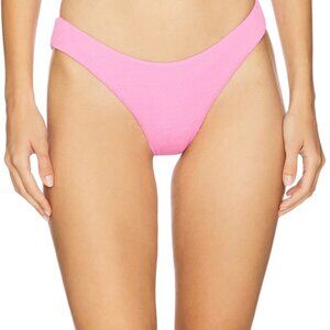 L*Space Pink Camacho Bikini Bottom Classic Ribbed Size M with tag